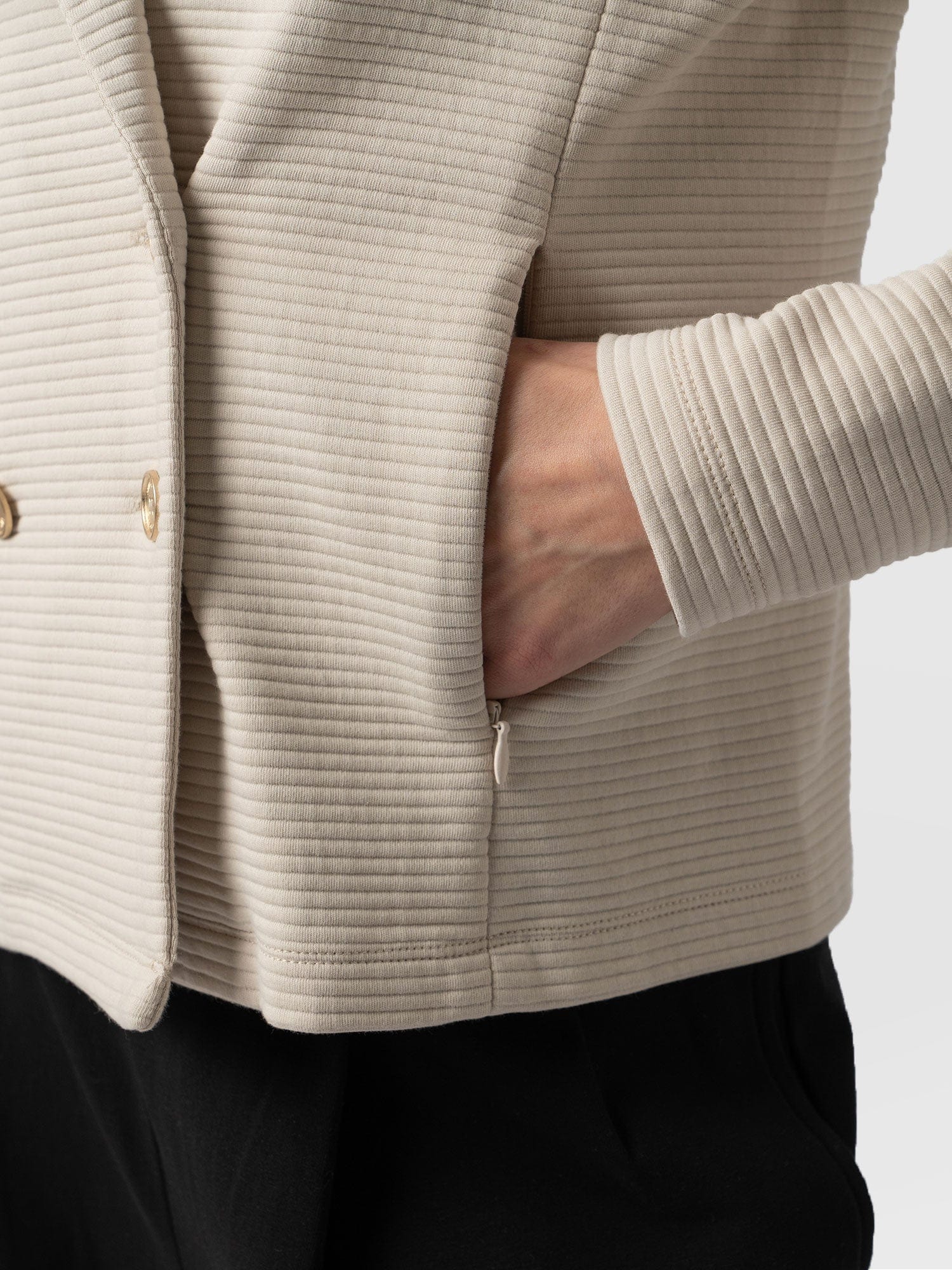 Rowan Jacket Light Beige Ottoman - Women's Jackets | Saint + Sofia® EU